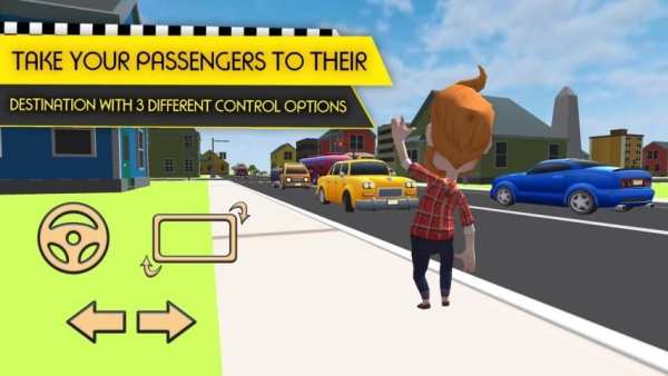 Real Car Taxi Driver : Traffic Simulator 2017 3D screenshot 5