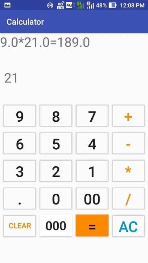 Calculator screenshot 1