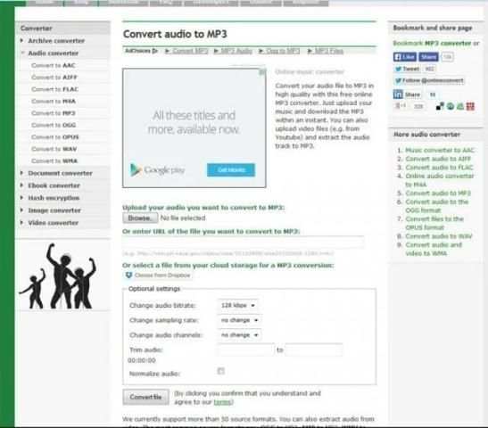 Online File Converter скриншот 3
