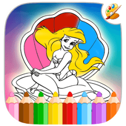 Girls coloring pages for Princess barbi fans * icon
