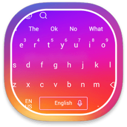 ikon Rainbow Keyboard Theme for Instagram