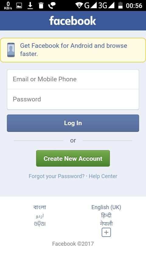Facebook Lite screenshot 1