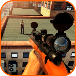 Modern city army sniper 3D icon