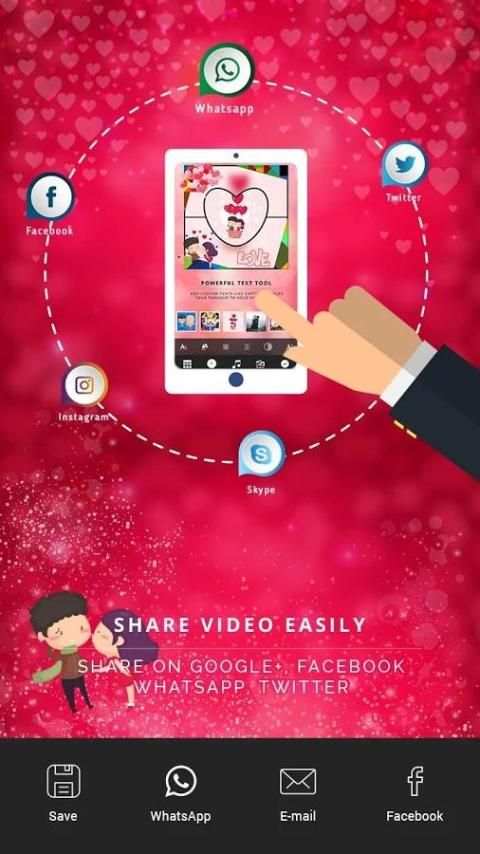 Love Video Collage - Slideshow Maker screenshot 1