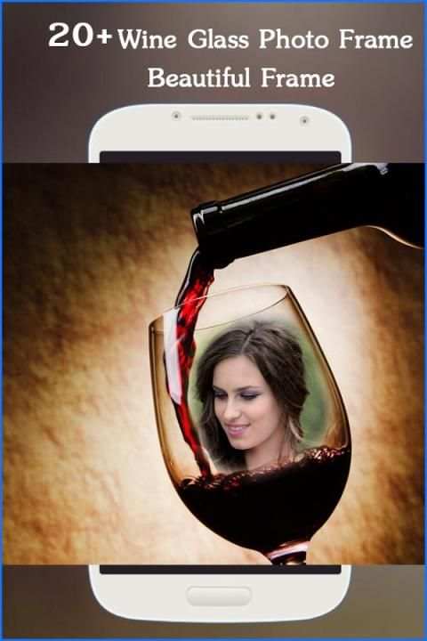 Wine Glass Photo Frame HD स्क्रीनशॉट 2