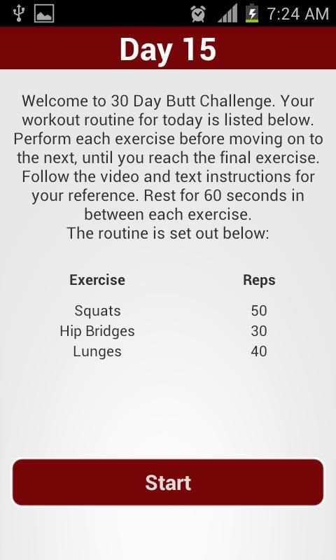 30 Day Butt Challenge FREE скриншот 6