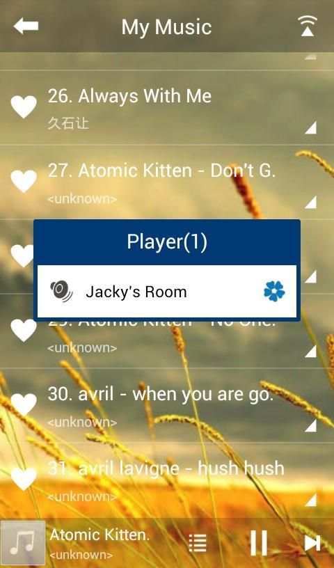 Wi-Fi Music 3 تصوير الشاشة