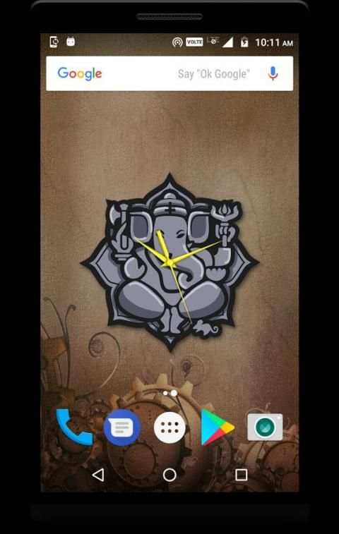 Ganesh Clock Live Wallpaper स्क्रीनशॉट 2