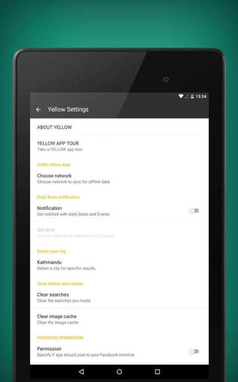 Yellow App : Restaurants App скриншот 1