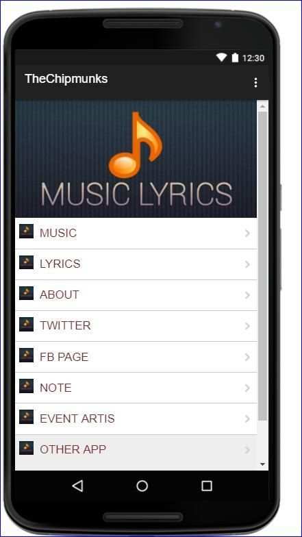 The Chipmunks Music Lyrics screenshot 5