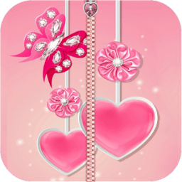 Diamond Zipper Screen Lock أيقونة