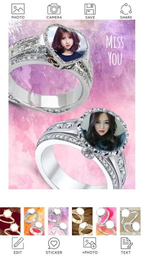 Lovely Ring Photo Frames 8 تصوير الشاشة