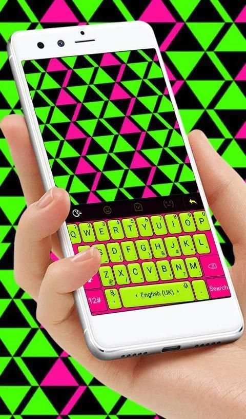 Fluorescent Flashy Neon Keyboard Theme screenshot 6