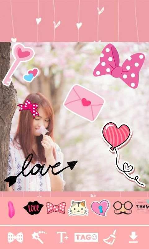 ❤∴ Cute Kawaii Stickers Photo Editor ∴❤ 8 تصوير الشاشة