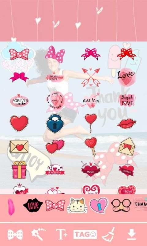 ❤∴ Cute Kawaii Stickers Photo Editor ∴❤ 5 تصوير الشاشة