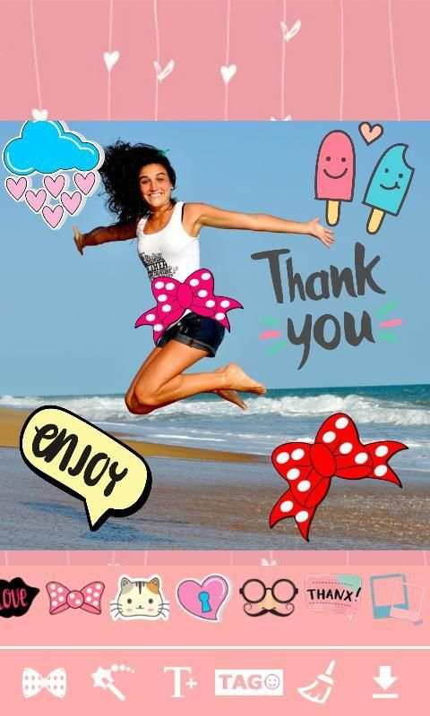 ❤∴ Cute Kawaii Stickers Photo Editor ∴❤ 6 تصوير الشاشة