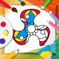 Kids Coloring Book - Fidget Spinner 2018