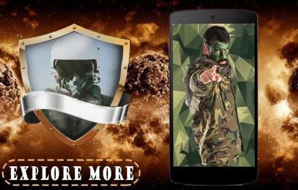 Army Photo Suit Editor - Warrior Uniform скриншот 2