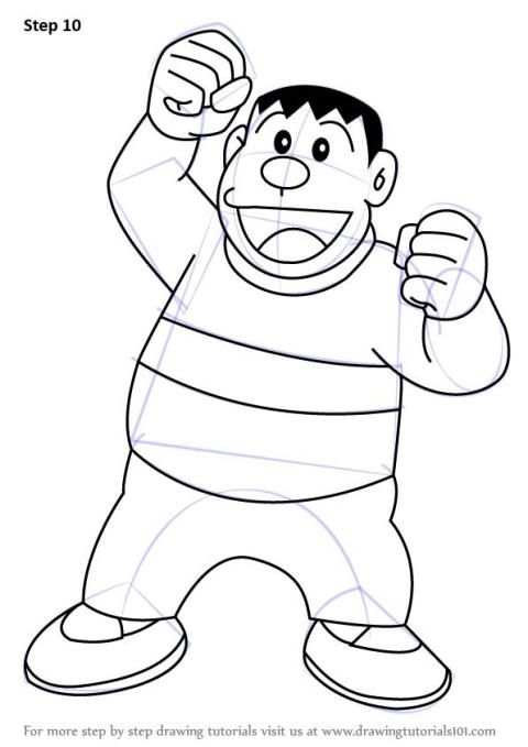 how to draw Doraemon and friends screenshot 1