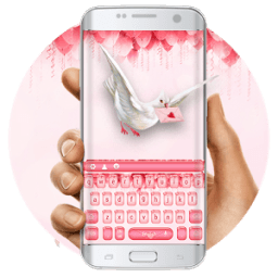 Pink Rose Love Letter Keyboard иконка