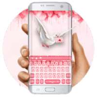 Pink Rose Love Letter Keyboard иконка