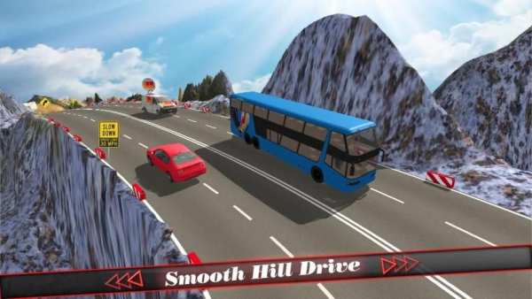 Hill Coach Bus Simulator : Winter Tour Mad Drive screenshot 2