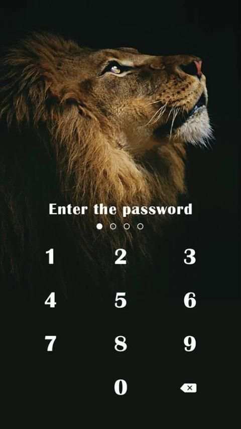 Lion Theme For Applock скриншот 3