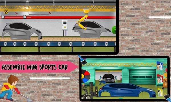 Mini Sports Car Factory - Mechanic Simulator स्क्रीनशॉट 5
