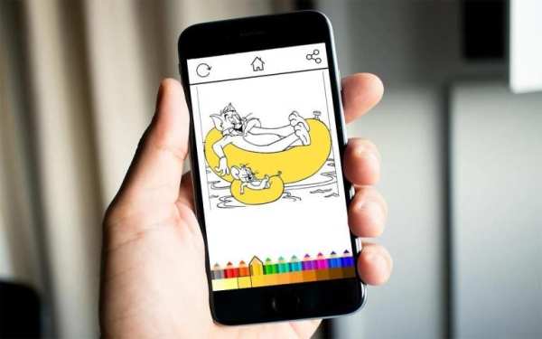 Coloring Tom And Mouse 3 تصوير الشاشة