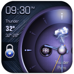 Analog Clock on Lockscreen icon