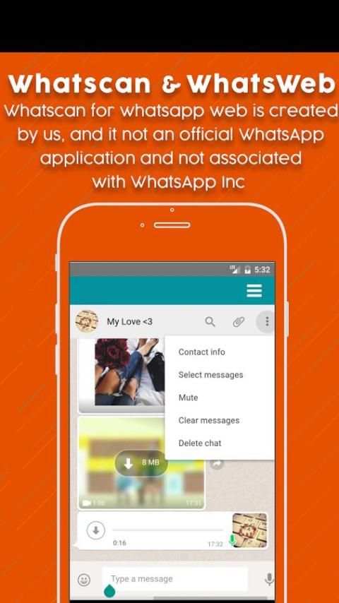 Whatsweb for Whatscan App 1 تصوير الشاشة