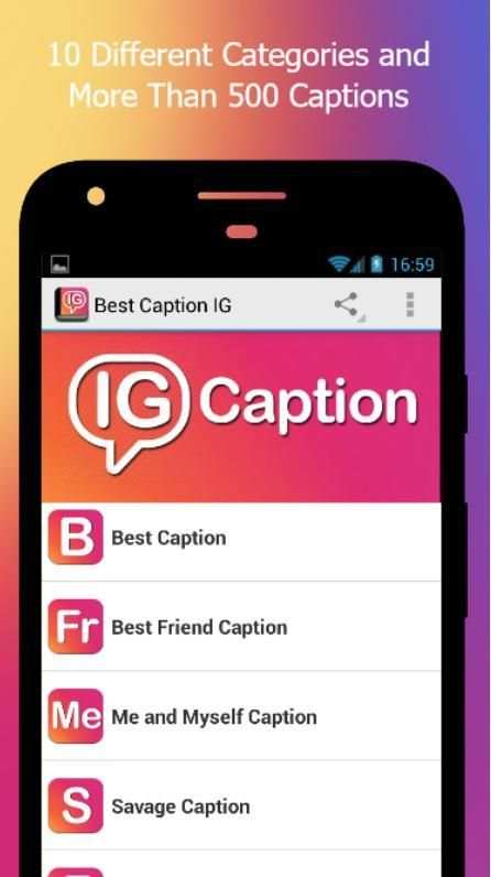 Caption IG Free 3 تصوير الشاشة