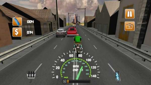 Real Highway Traffic Rider Moto Bike Racing Free 4 تصوير الشاشة