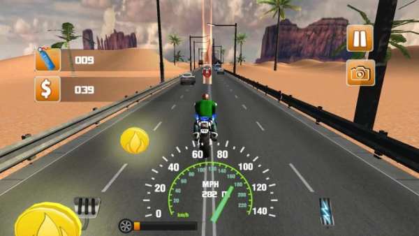 Real Highway Traffic Rider Moto Bike Racing Free 1 تصوير الشاشة