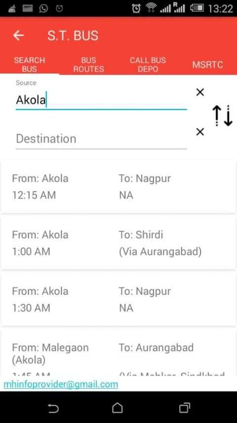 MSRTC bus MH-indicator screenshot 7