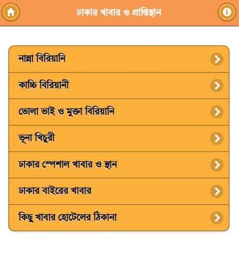 ঢাকার ঐতিহ্যবাহী খাবার ও হোটেল screenshot 1