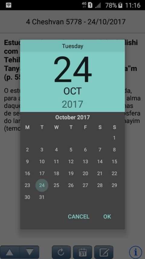 Hayom Yom em português screenshot 3