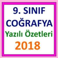 9. Sınıf Coğrafya Yazılı Özeti 2018 on 9Apps