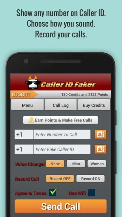 Caller ID Faker & Recorder App screenshot 8