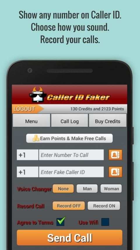 Caller ID Faker & Recorder App скриншот 8