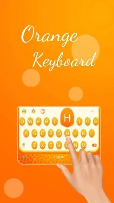 Orange Keyboard 2 تصوير الشاشة