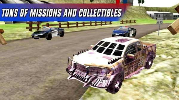 Police Car Chase Offroad 2 تصوير الشاشة