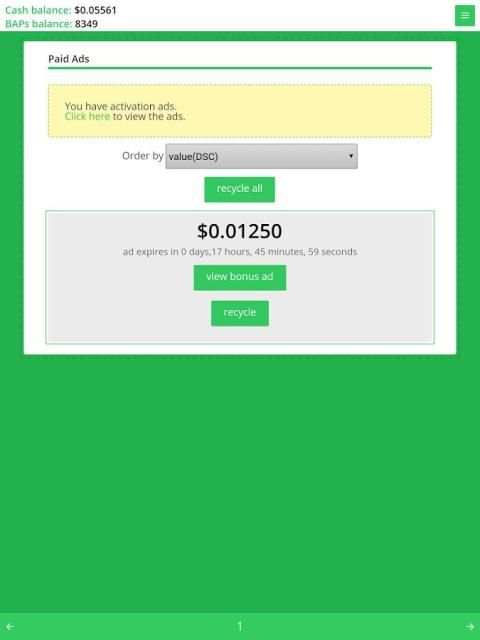 PaidVerts Mobile 5 تصوير الشاشة