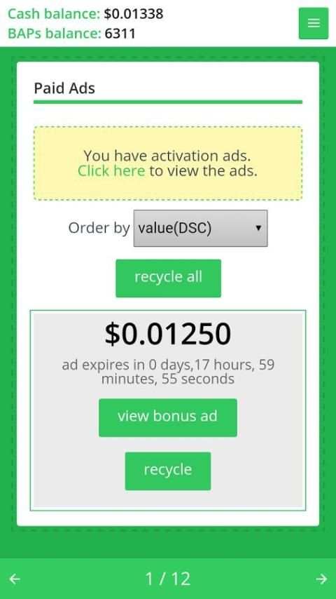 PaidVerts Mobile 12 تصوير الشاشة