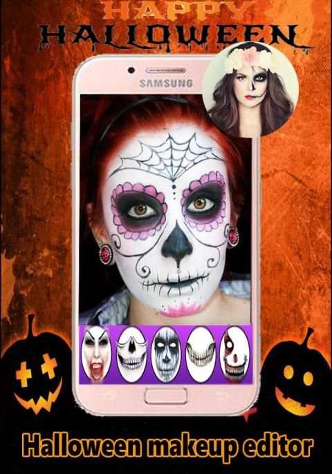 Halloween Makeup Photo Editor 2 تصوير الشاشة