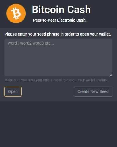 Bitcoin Cash Wallet screenshot 1