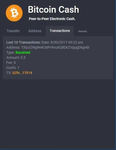Bitcoin Cash Wallet screenshot 4