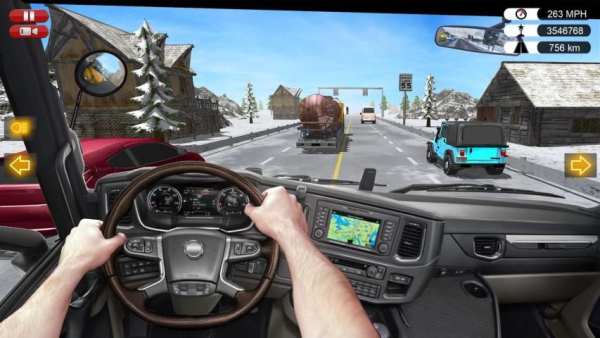 Traffic BUS Racer скриншот 1