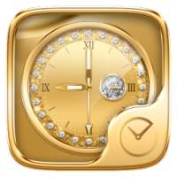 Gold Go Clock Theme on 9Apps