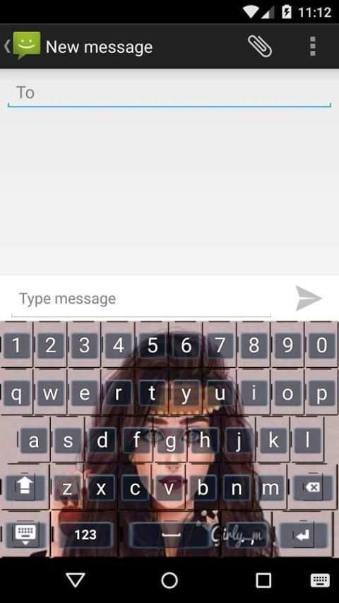 Lovely Girly M Keyboard Theme 2 تصوير الشاشة